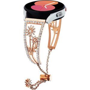 NEW Rhinestone Floral Samsung Galaxy Watch Band